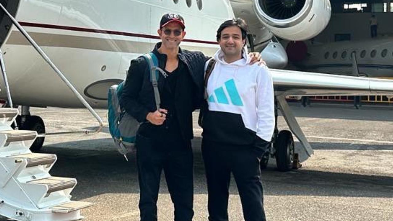 Bollywood star Hrithik Roshan, who was most recently seen in 'Vikram Vedha', has finally started the shoot of his next movie 'Fighter' in which he will share the screen with Deepika Padukone. The movie, which will be directed by Hrithik's 'War' director, Siddharth Anand, will also star Anil Kapoor in the lead. Taking to social media, Marflix Productions, the banner producing 'Fighter', shared a picture of Hrithik Roshan along with director Siddharth Anand flying off for the shoot. In the caption, they wrote 